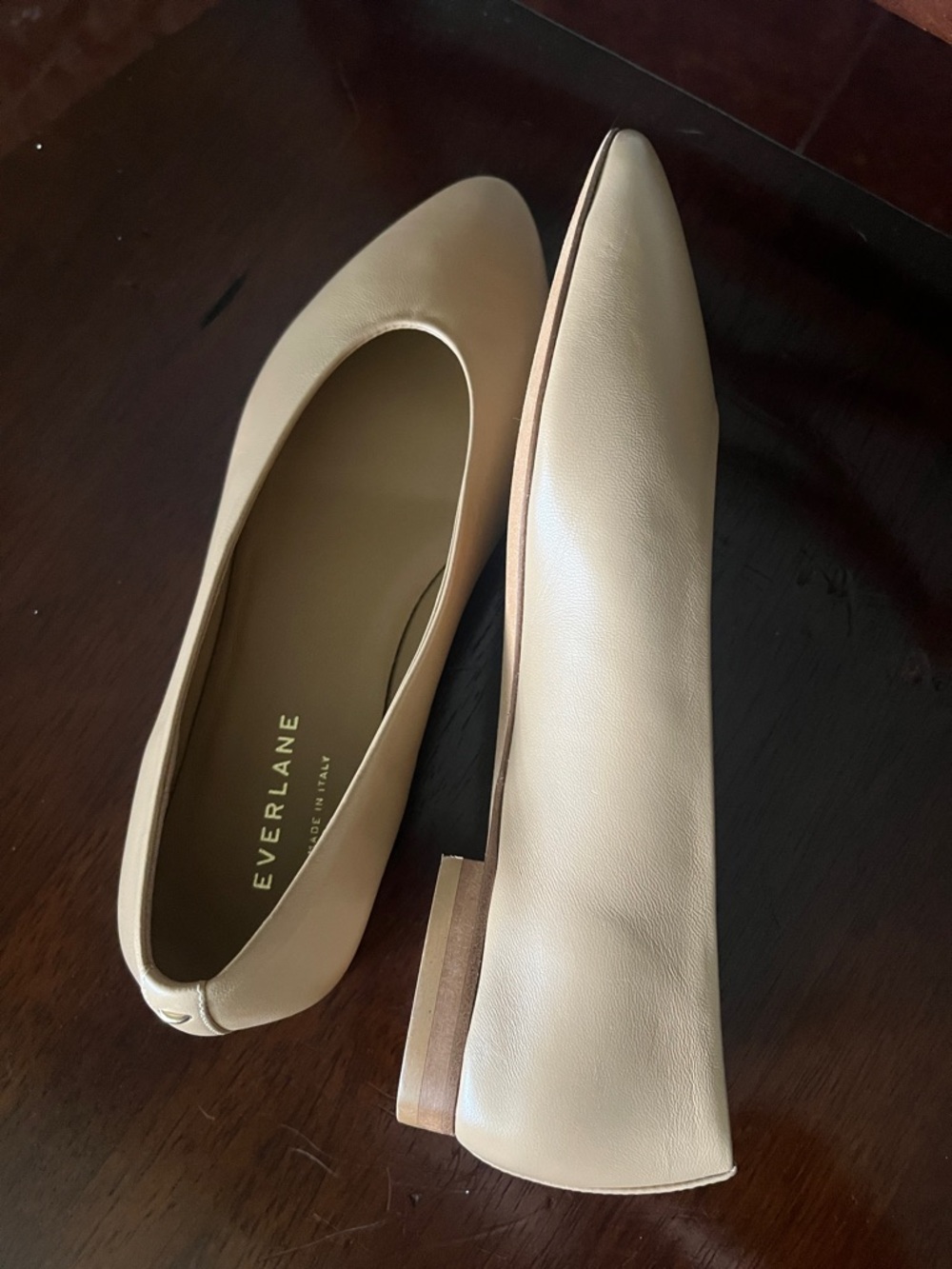 Everlane beige Nude Pointed Ballet Flats